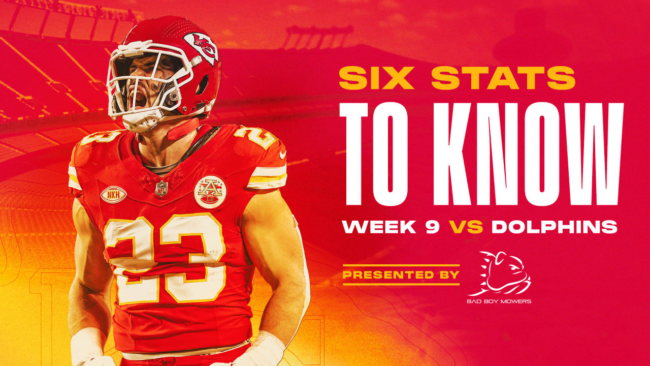 NFL Stats To Know For Week 9 Kansas City Chiefs vs. Miami Dolphins