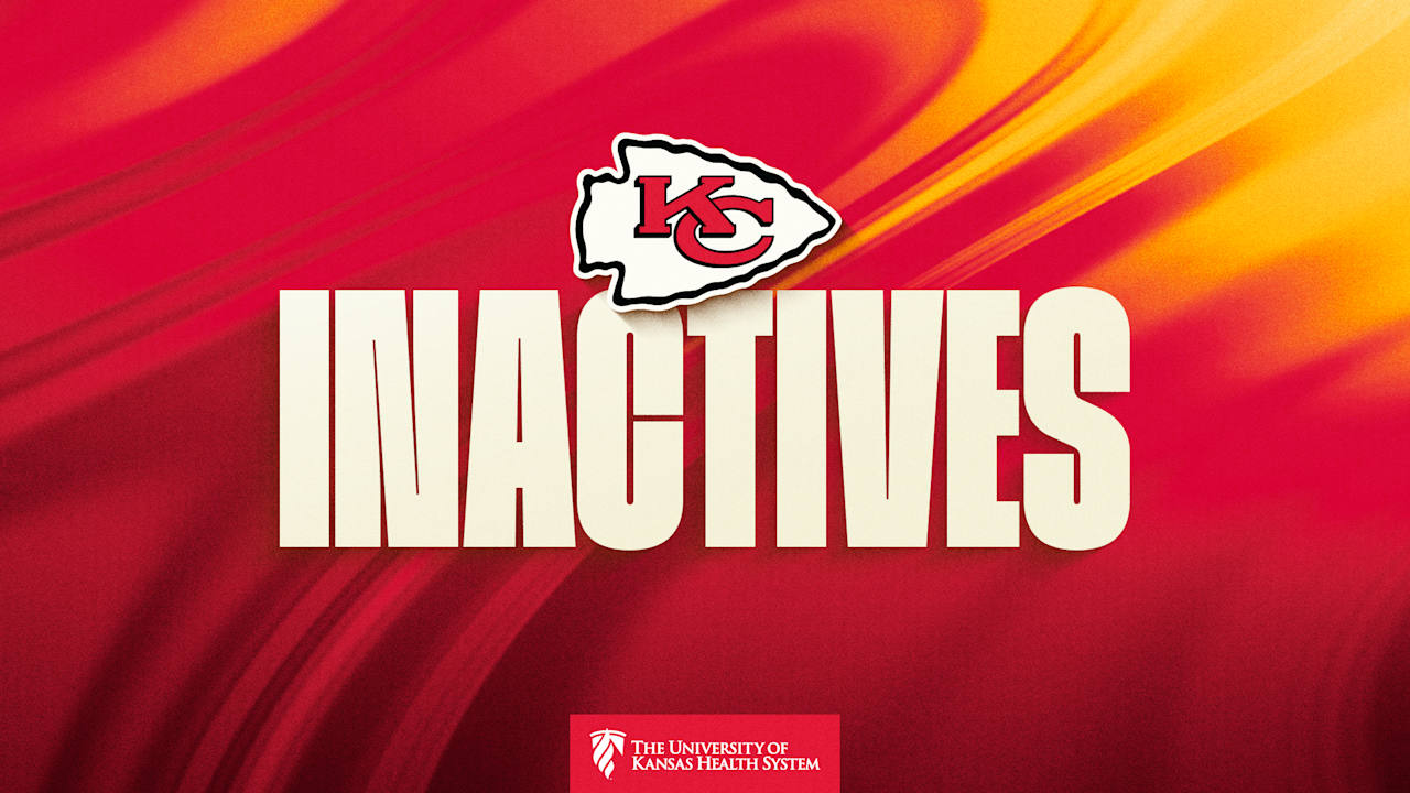 Week 9 Inactives Chiefs vs. Buccaneers