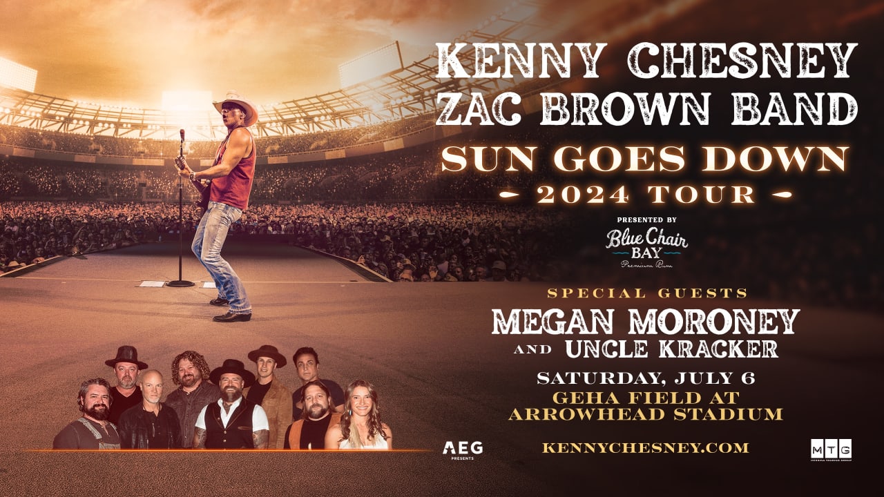 Kenny Chesney Sun Goes Down Tour 2025 Arrowhead Stadium Kansas City