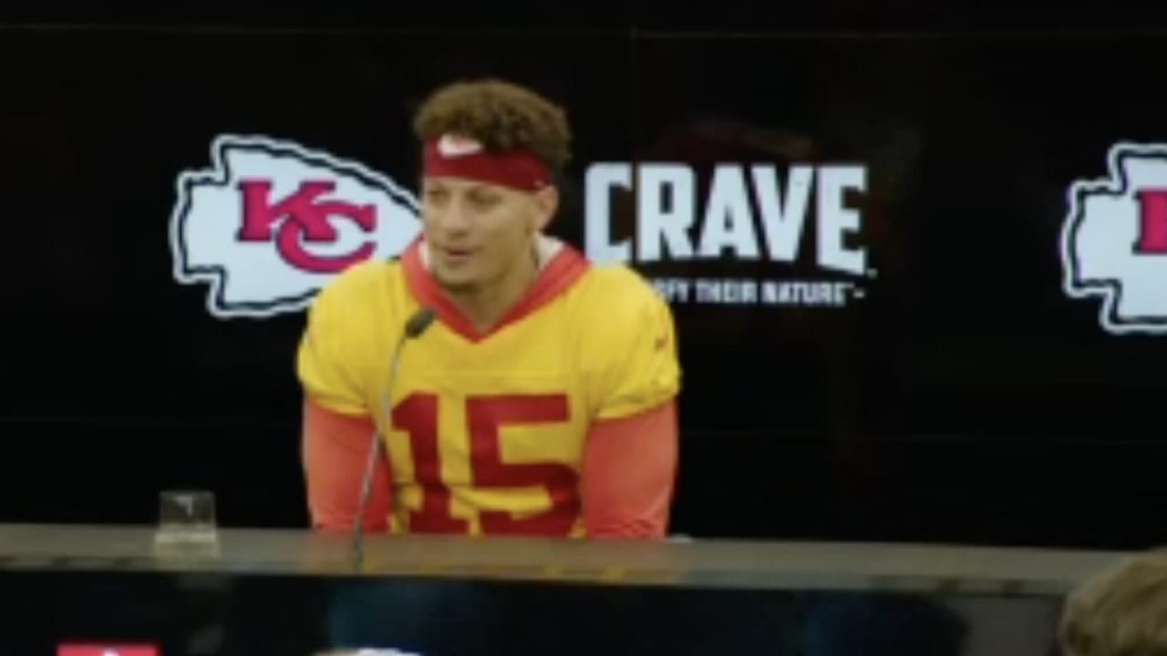 Kansas City Chiefs quarterback Patrick Mahomes press conference from Frankfurt, Germany
