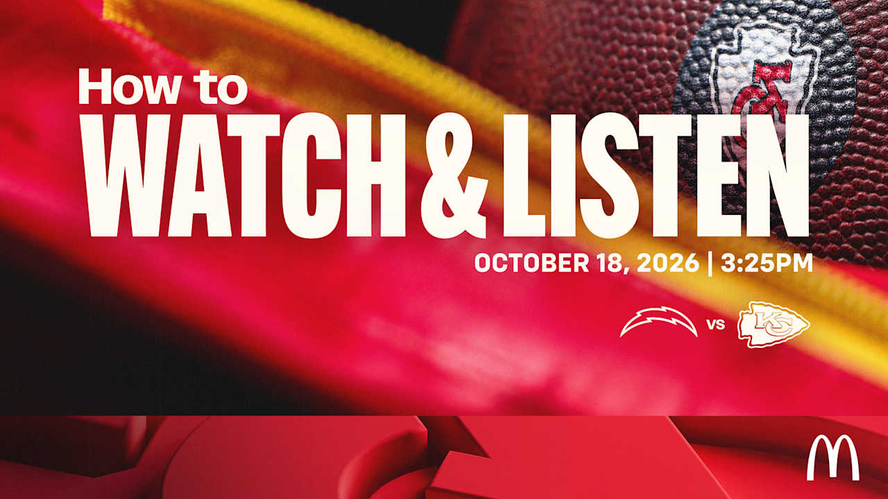 How to Watch and Listen | Week 6 : Chargers vs . Chiefs