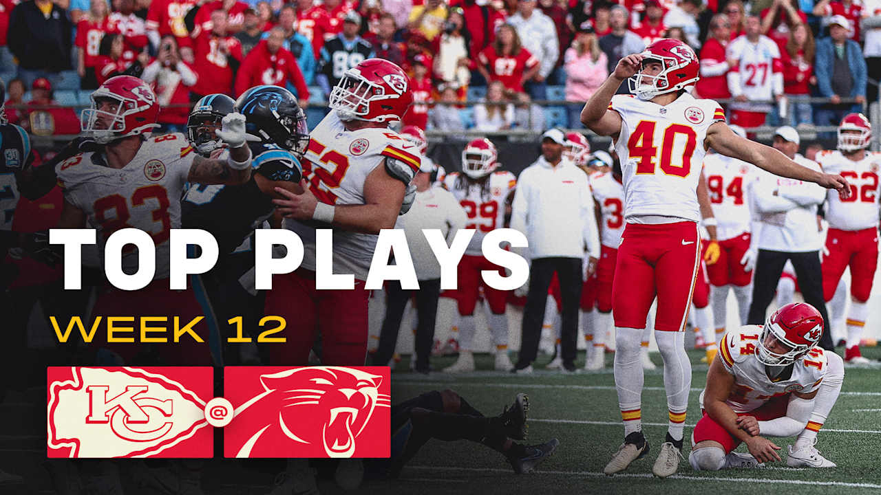 Kansas City Chiefs at Carolina Panthers MUST SEE Week 12 Highlights