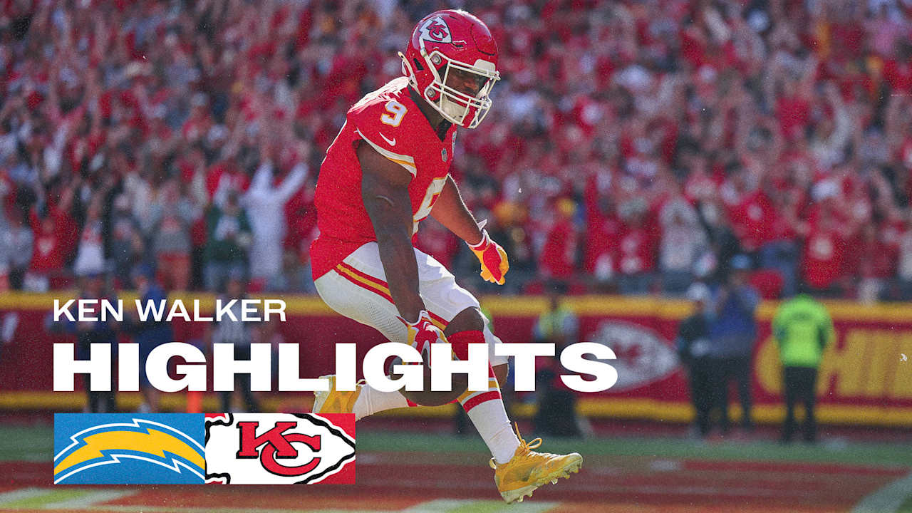 Kansas City Chiefs Running Back Ken Walker Best Plays from 128-yard and ...
