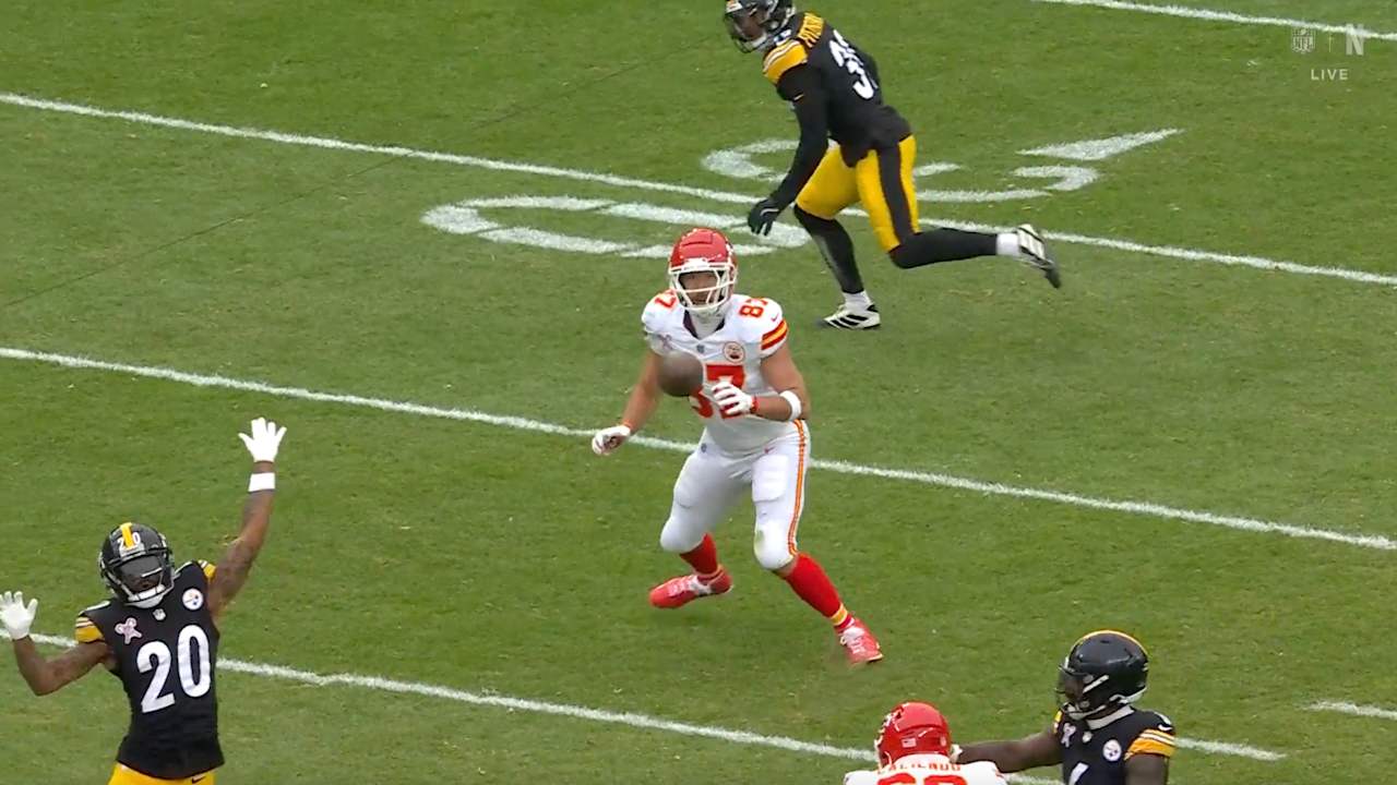 Kansas City Chiefs Tight End Travis Kelce Gains 1000th Career Reception on Christmas Day vs. Pittsburgh Steelers
