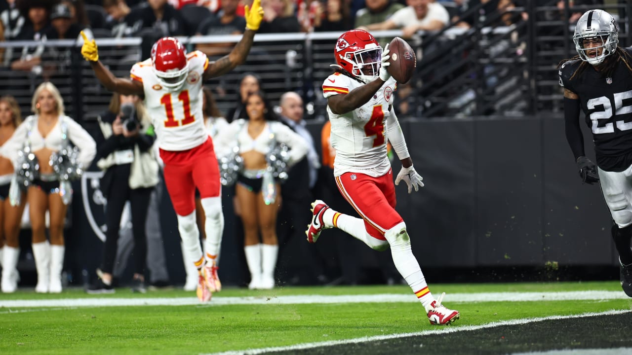 Touchdown Kansas City Chiefs Wide Receiver Rashee Rice Tears Down The Sideline In Las Vegas For 2653