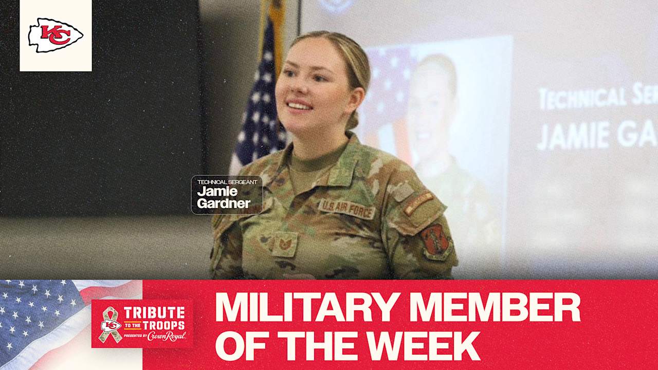 Chiefs Recognize Tech. Sgt. Jamie Gardner as This Week's Tribute to the Troops Honoree Presented by Crown Royal