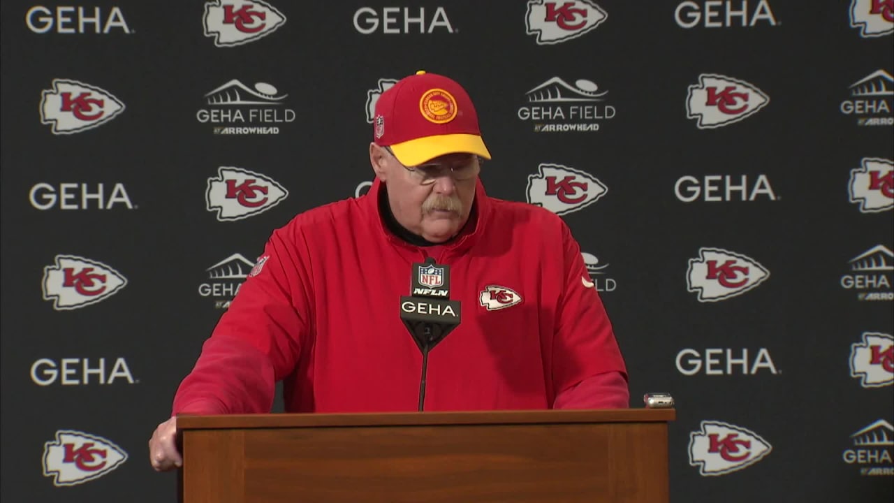 Head coach Andy Reid speaks to the media following the Kansas City Chiefs Week 14 loss to the Buffalo Bills