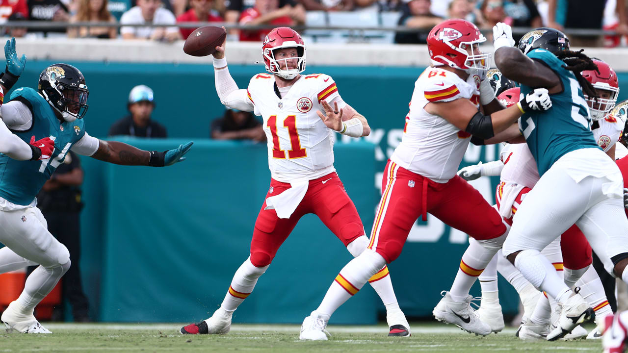 Kansas City Chiefs Quarterback Carson Wentz's First Preseason Pass goes