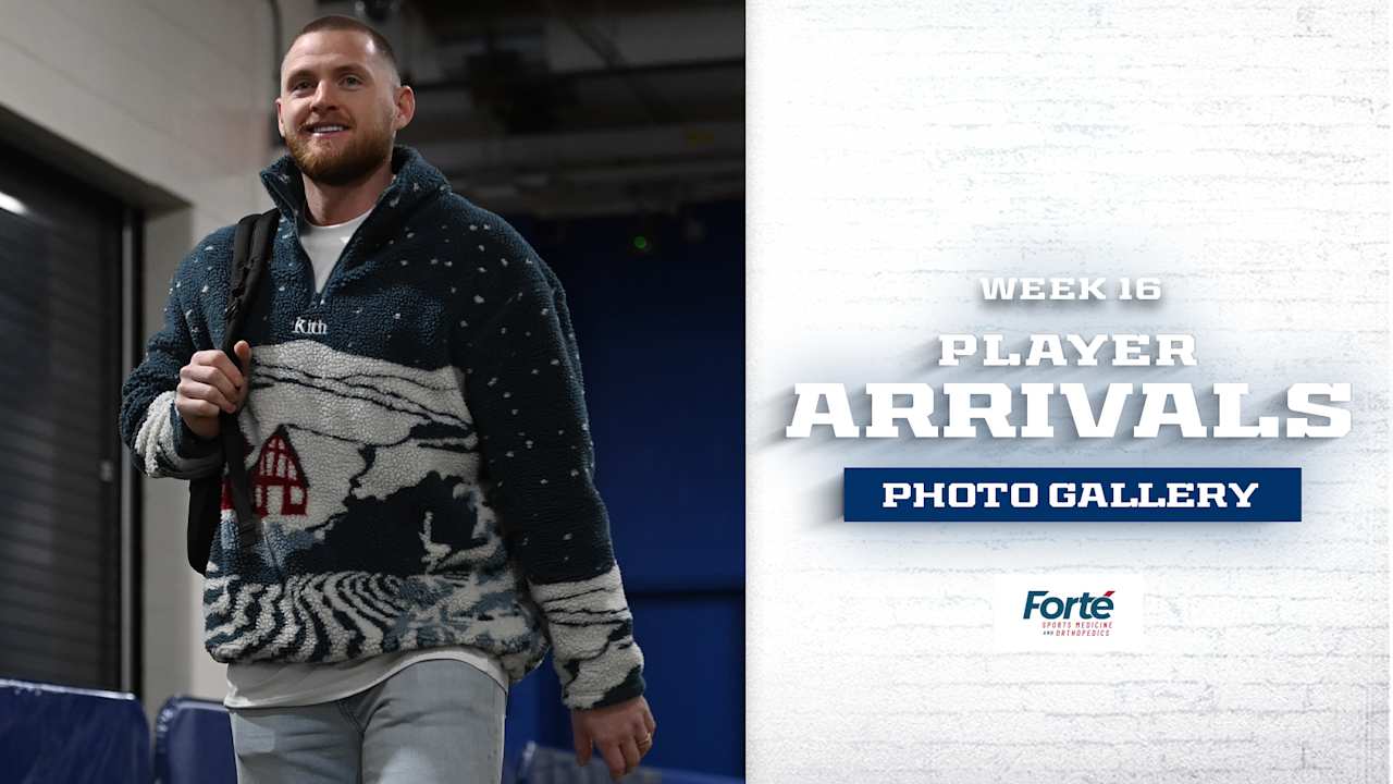 Colts arrive at Lucas Oil Stadium for their Week 16 matchup versus the