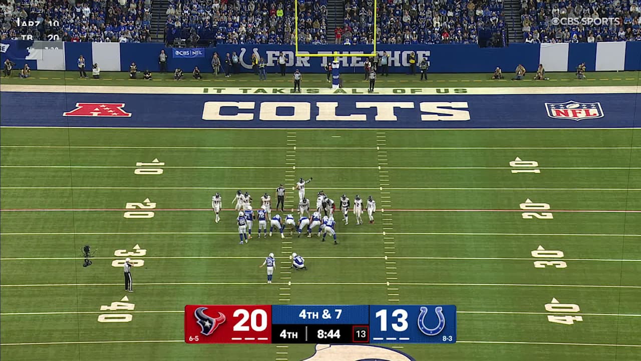HIGHLIGHTS | Badgley's 42-yard FG brings Colts within four points of Texans