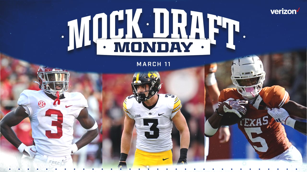 Colts 2024 NFL Mock Draft Monday March 11, before NFL free agency