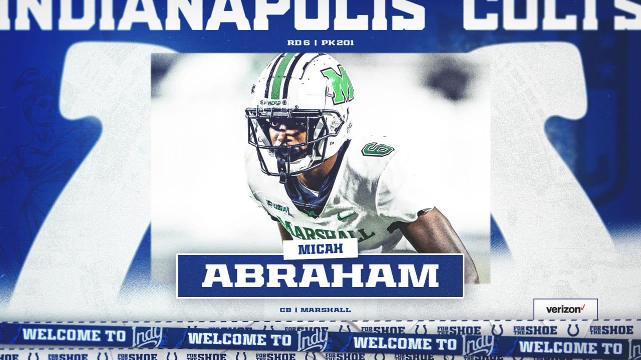 Colts select Marshall cornerback Micah Abraham in sixth round of 2024 NFL Draft