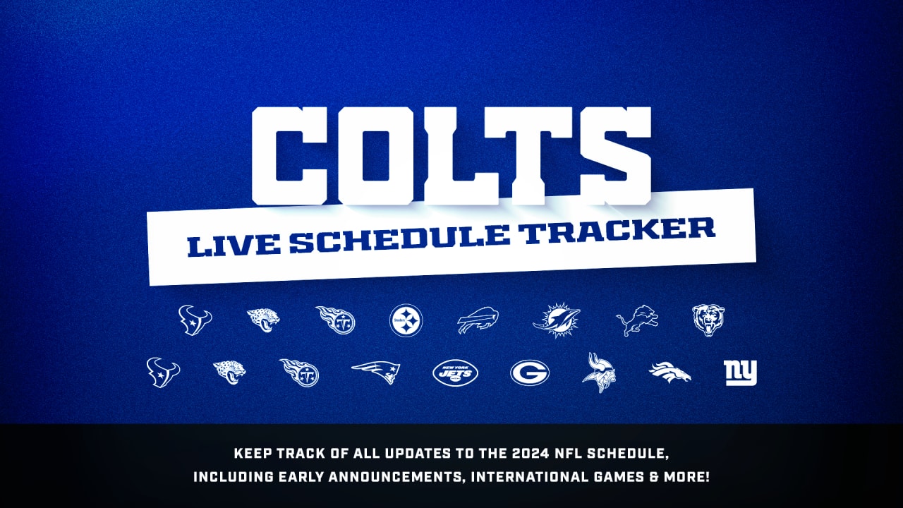 Indianapolis Colts 2025 25 Schedule Release Date