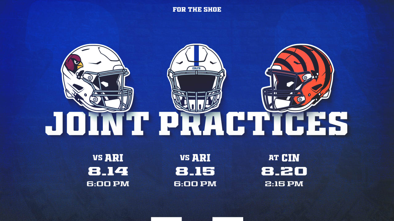 Colts to hold joint practices with Arizona Cardinals and Cincinnati