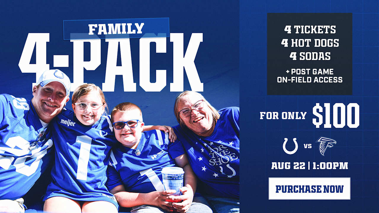 Colts release Family 4-Pack for first preseason game against the