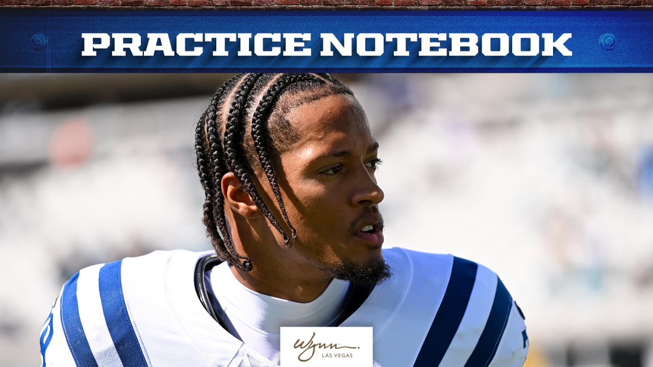 Practice Notebook: JuJu Brents Will Not Practice This Week As Colts ...