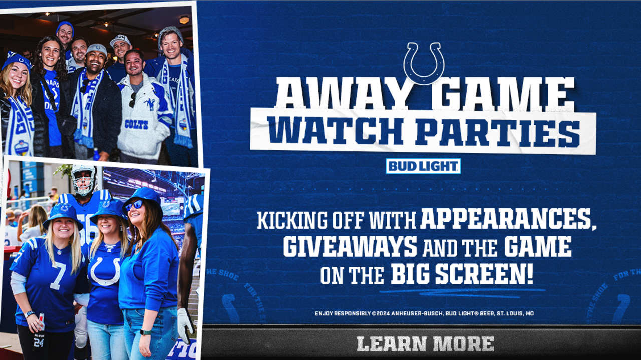 Colts “Watch Parties” for 2024 road games vs. New York Jets and New England Patriots