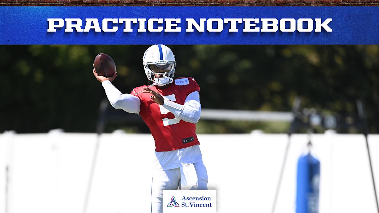 Practice Notebook: How Colts, Anthony Richardson balance learning from losses and focusing on future games