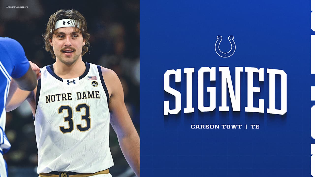 Colts sign undrafted free agent TE Carson Towt