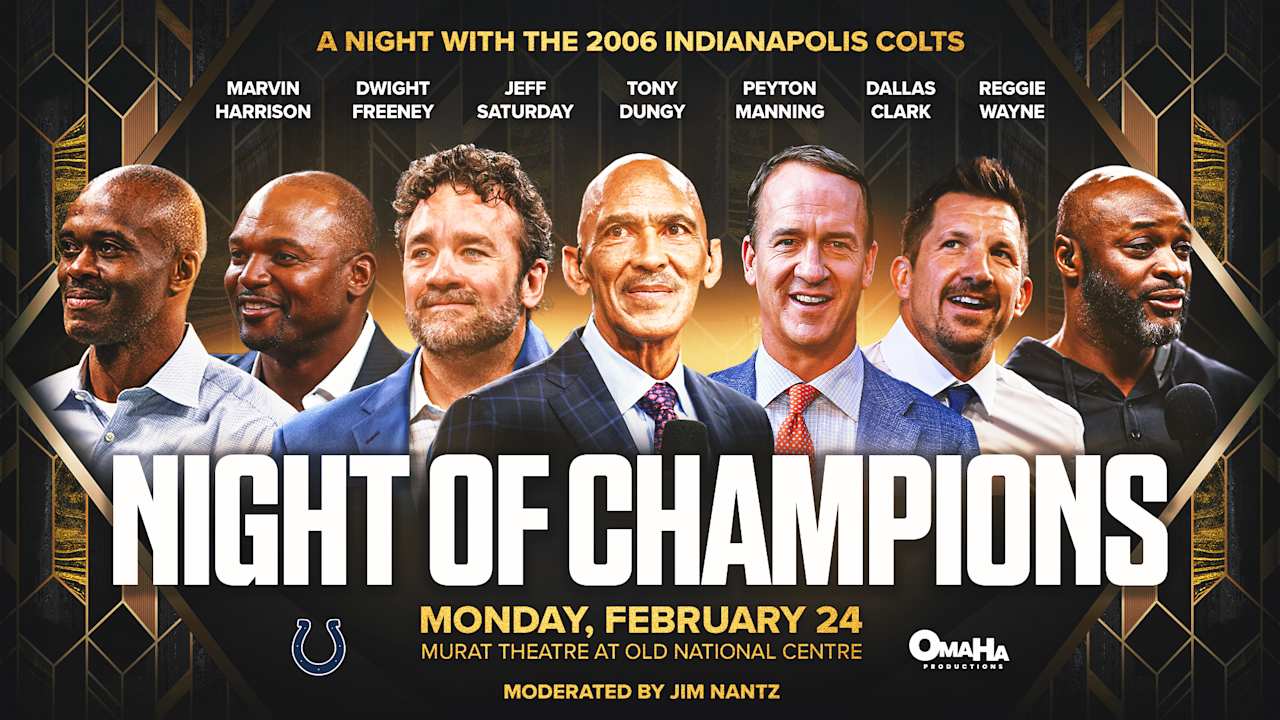 Super Bowl XLI Icons Return to Indianapolis for one-night-only 'Night of Champions' Live Show