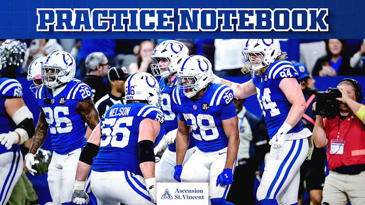 Image for Practice Notebook: Jonathan Taylor is one of the best running backs in the NFL, and wants none of the credit for it