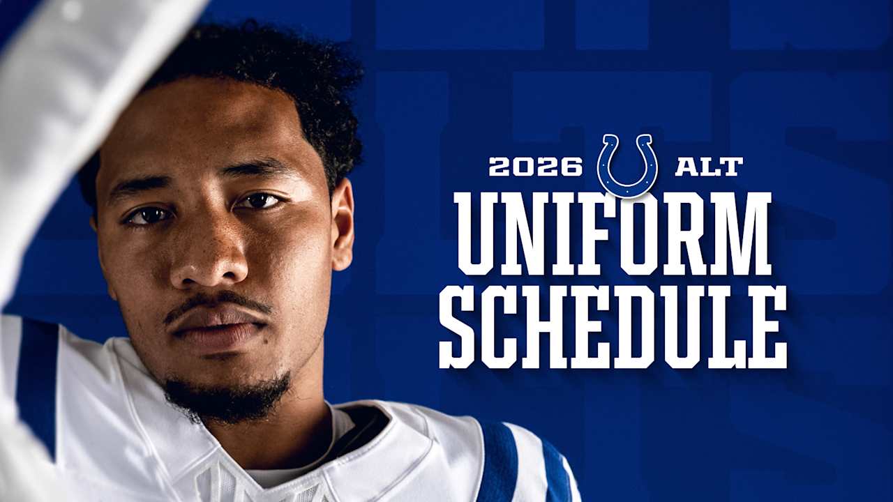 Colts announce 2026 alternate uniform schedule