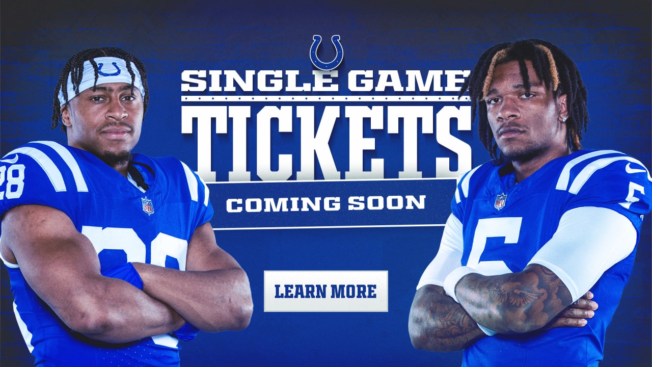 Colts 2024 single game tickets on sale tomorrow after NFL schedule release