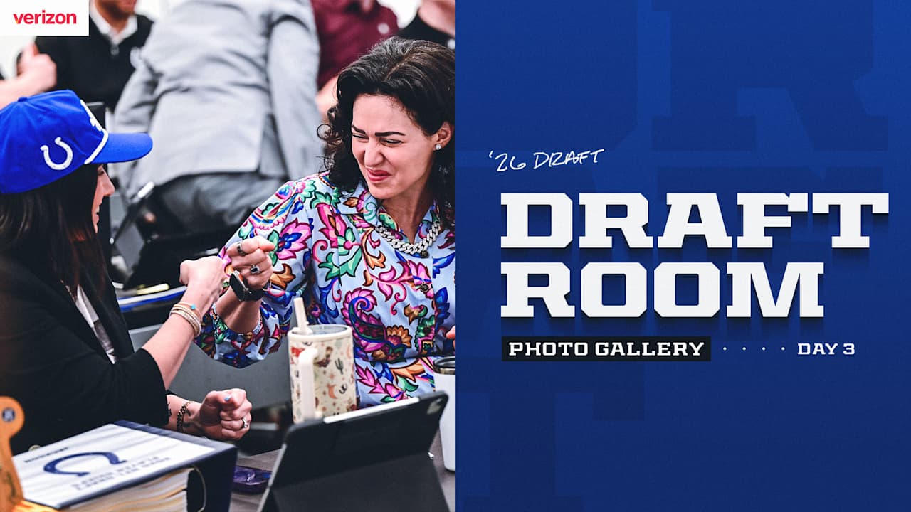 Inside the Colts Draft Room: Day 3 of the 2026 NFL Draft | Photo Gallery