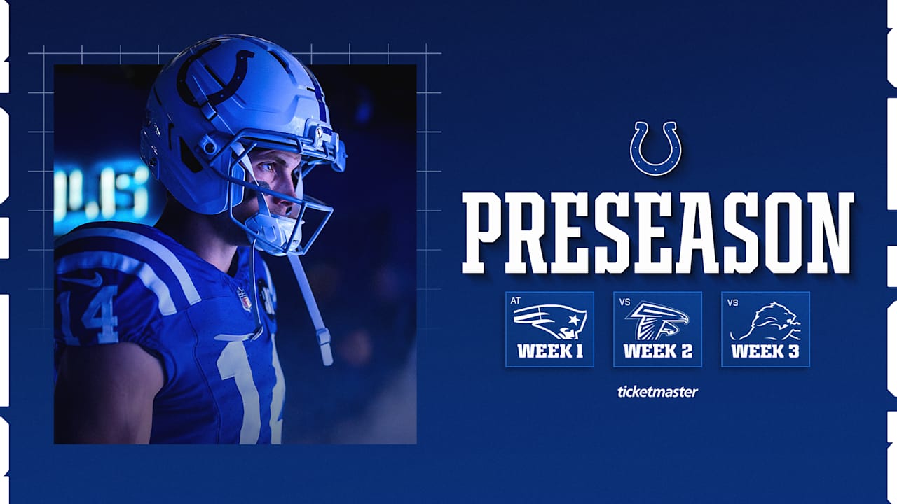 Colts announce 2026 preseason opponents