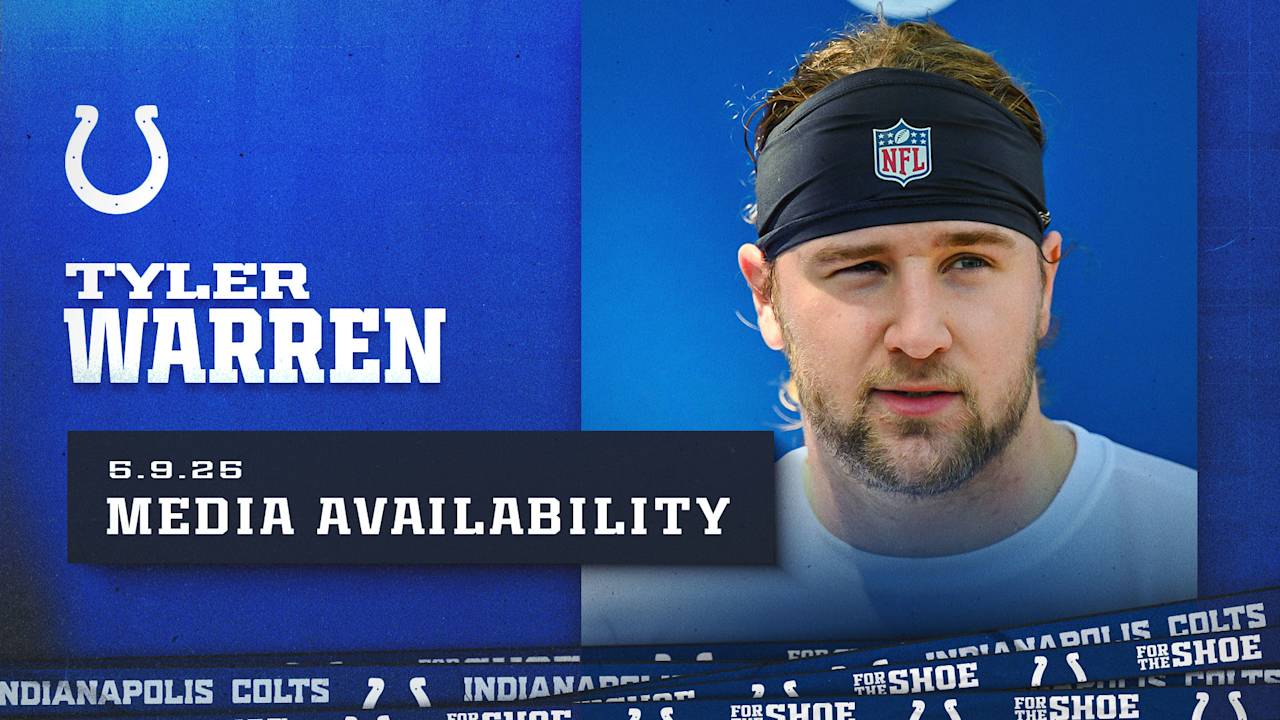 Tyler Warren: Rookie minicamp media availability, May 9