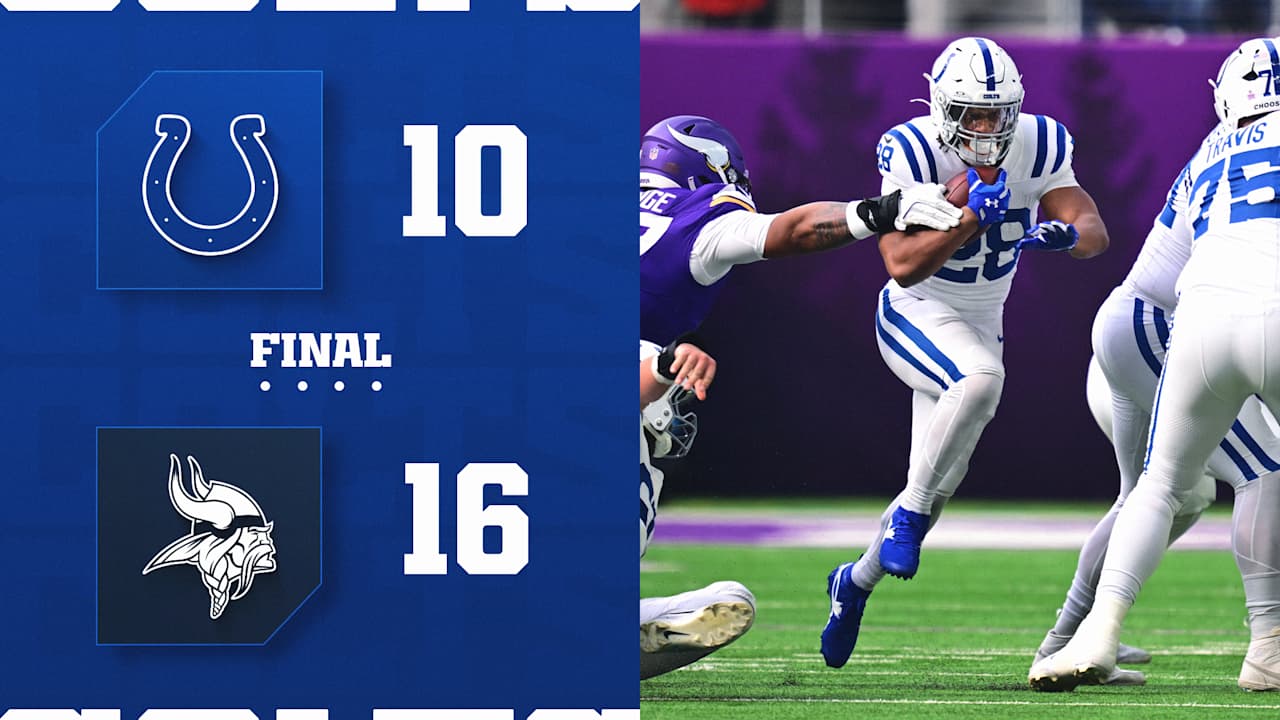 Colts fall to Vikings in cagey Week 7 matchup