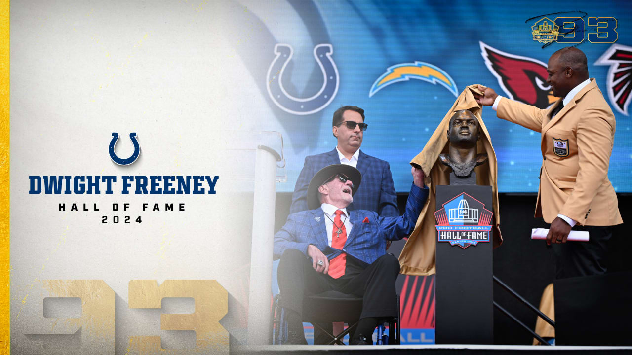 Jim Irsay presents Dwight Freeney into the Hall of Fame