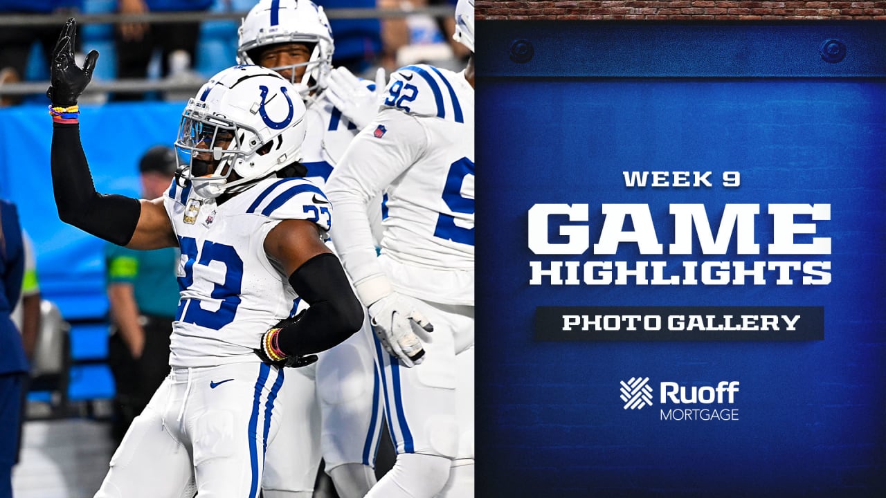 Game Highlights Colts at Panthers, Week 9