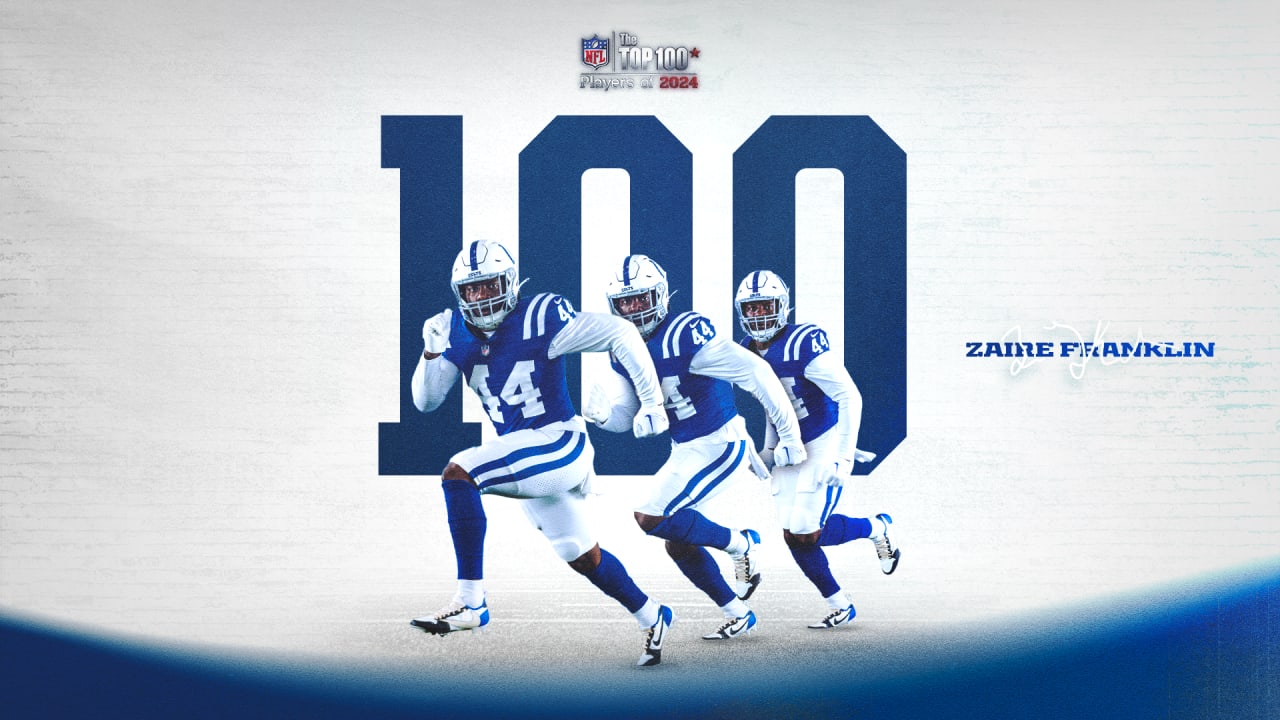 Colts linebacker Zaire Franklin ranked No. 100 on NFL Network’s Top 100 Players of 2024