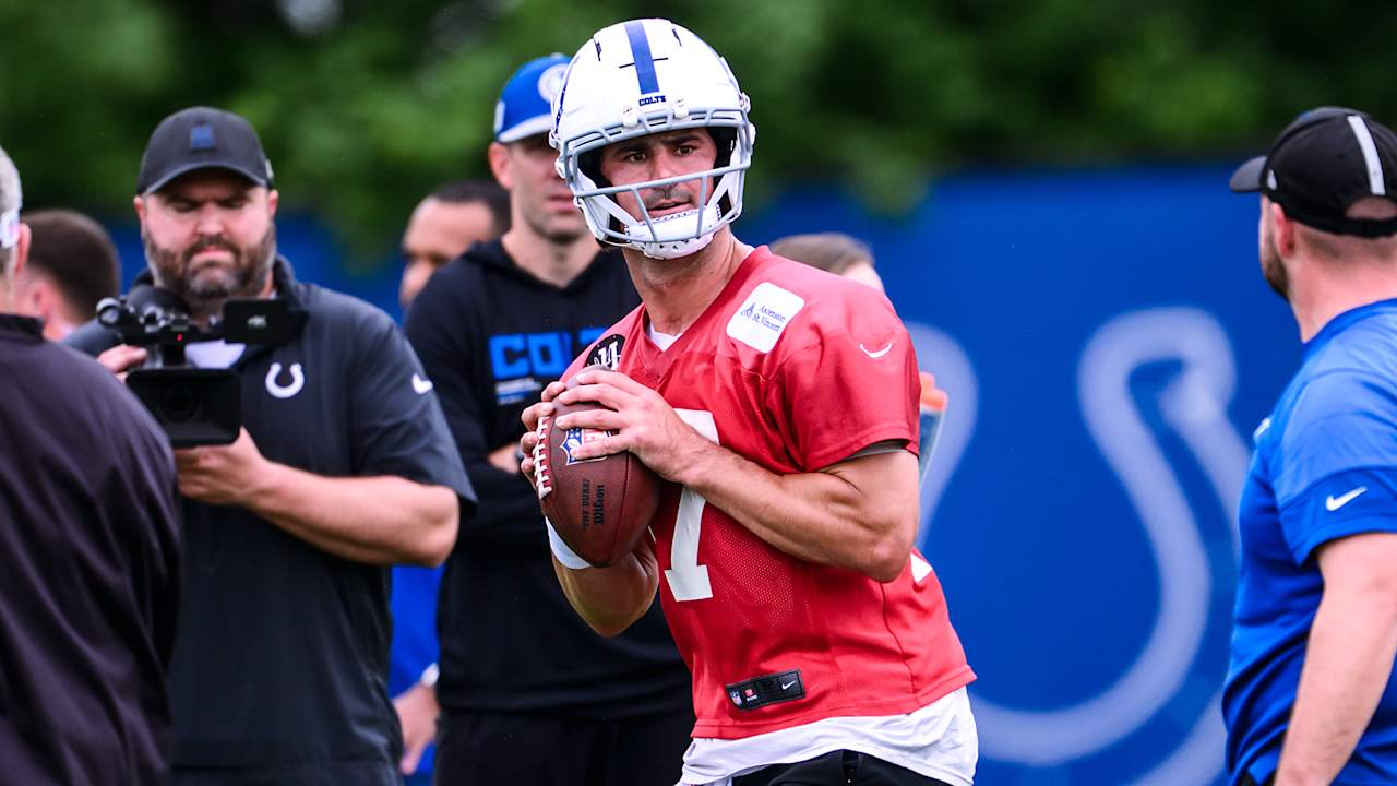 Where Colts QBs Daniel Jones, Anthony Richardson Sr., Riley Leonard stand as OTAs begin