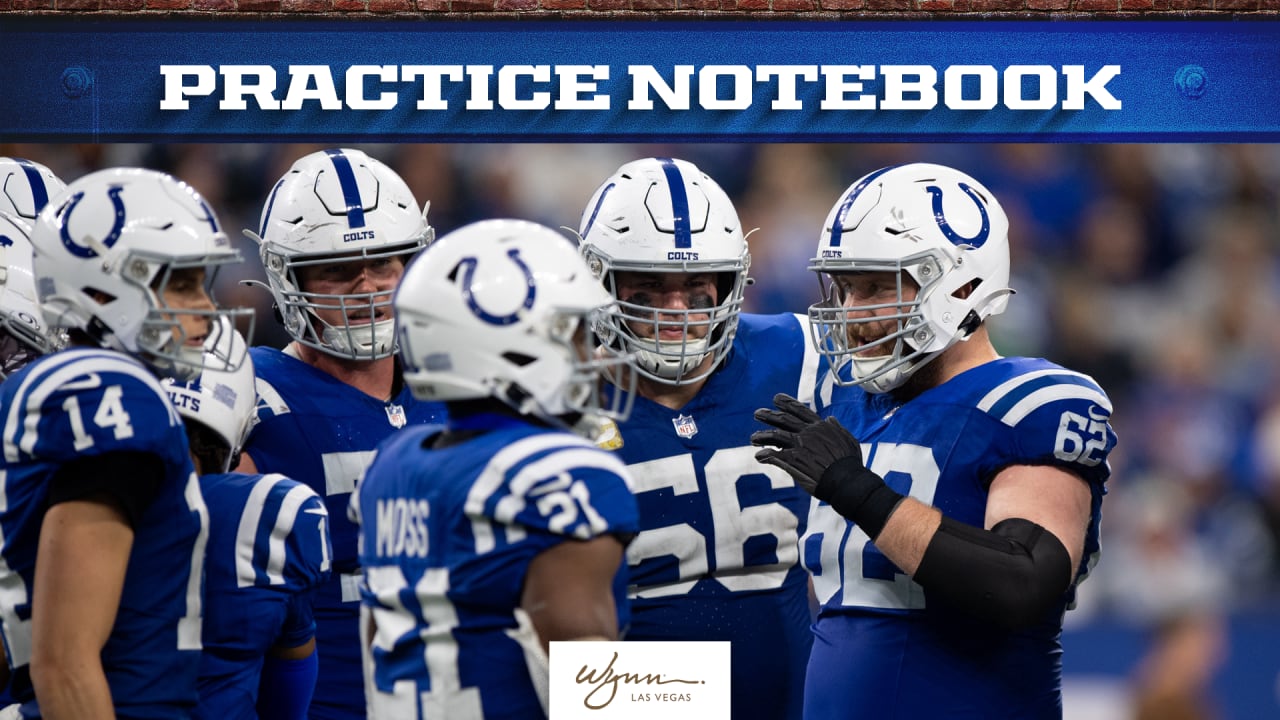 Practice Notebook: 'Next man up' buy-in fueling Colts' playoff push