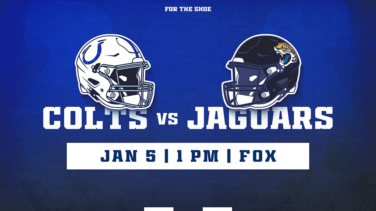 Colts to kick off at 1 p.m. ET on Sunday, Jan. 5 vs. Jaguars in 