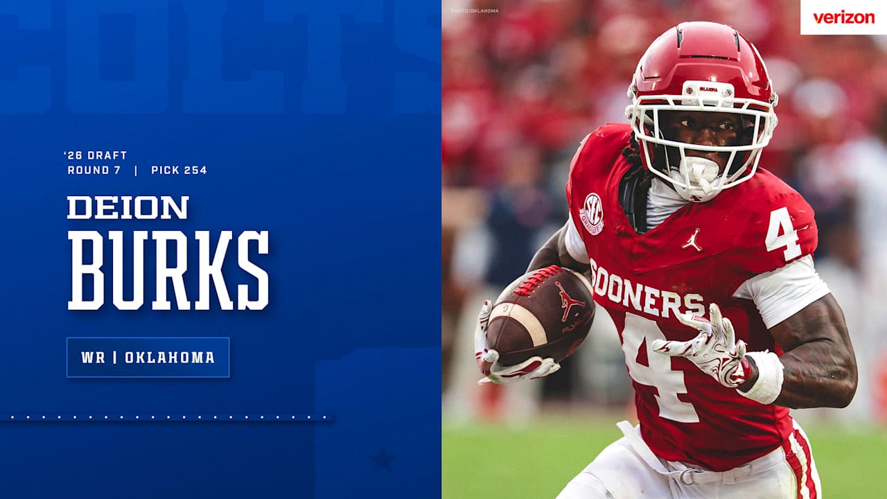 Colts select Oklahoma wide receiver Deion Burks in seventh round of 2026 NFL Draft