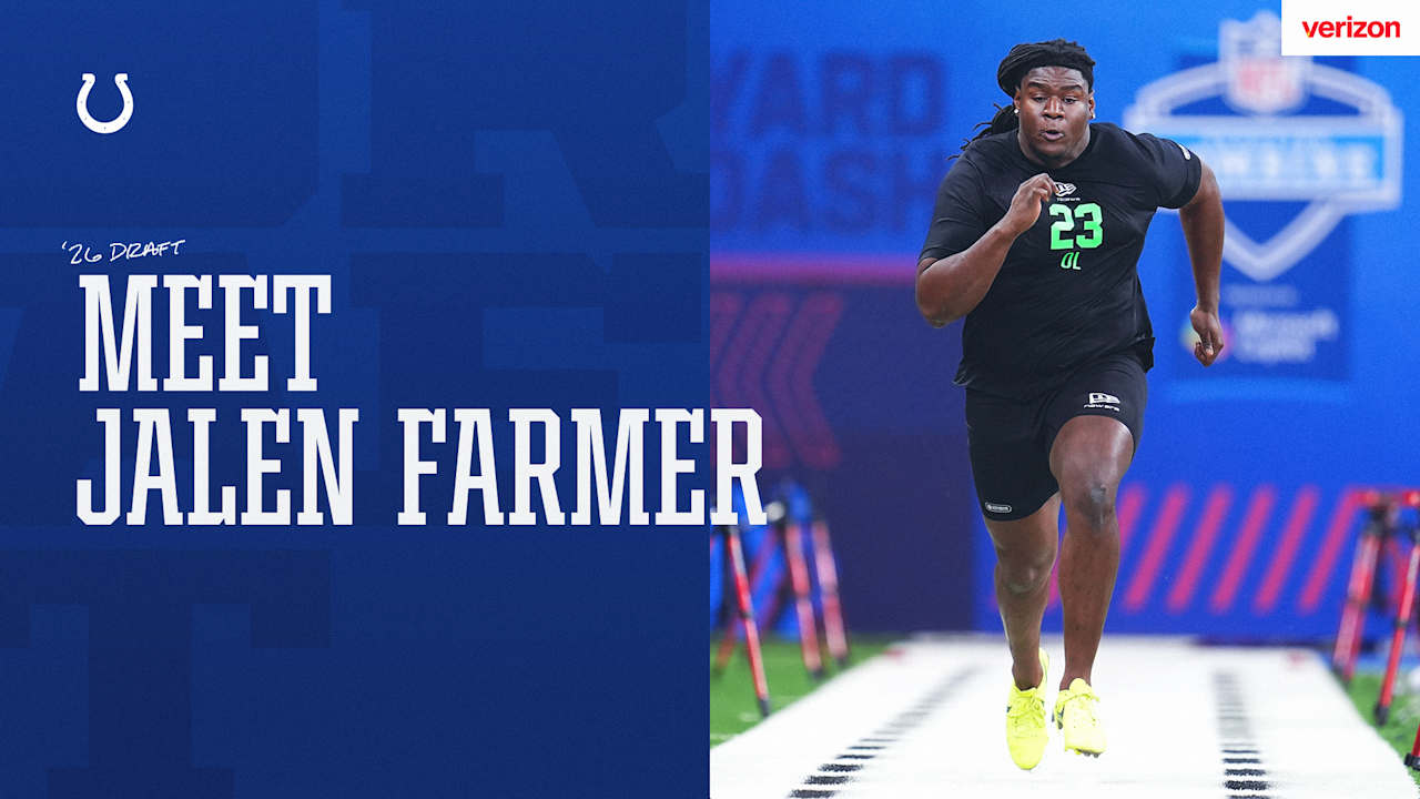 Guard Jalen Farmer is ready for anything with the Colts