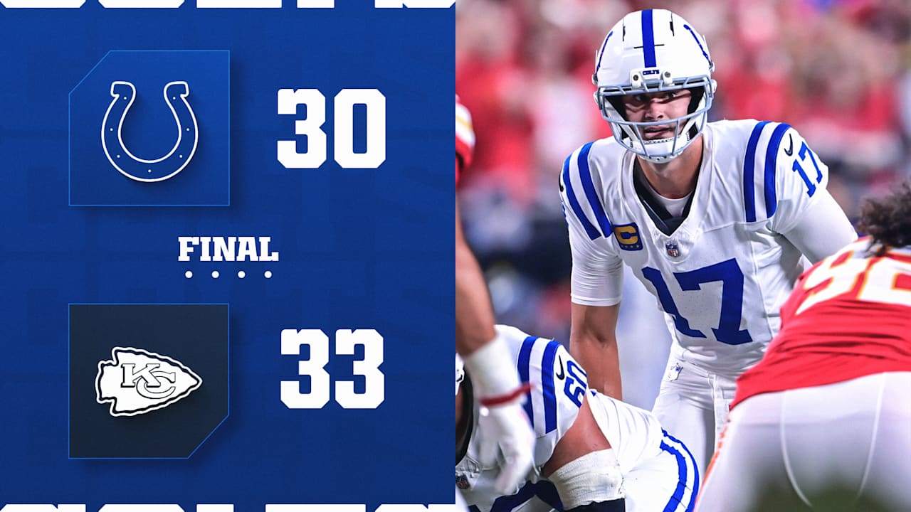 Colts drop heartbreaker in Week 2 overtime loss to Kansas City Chiefs