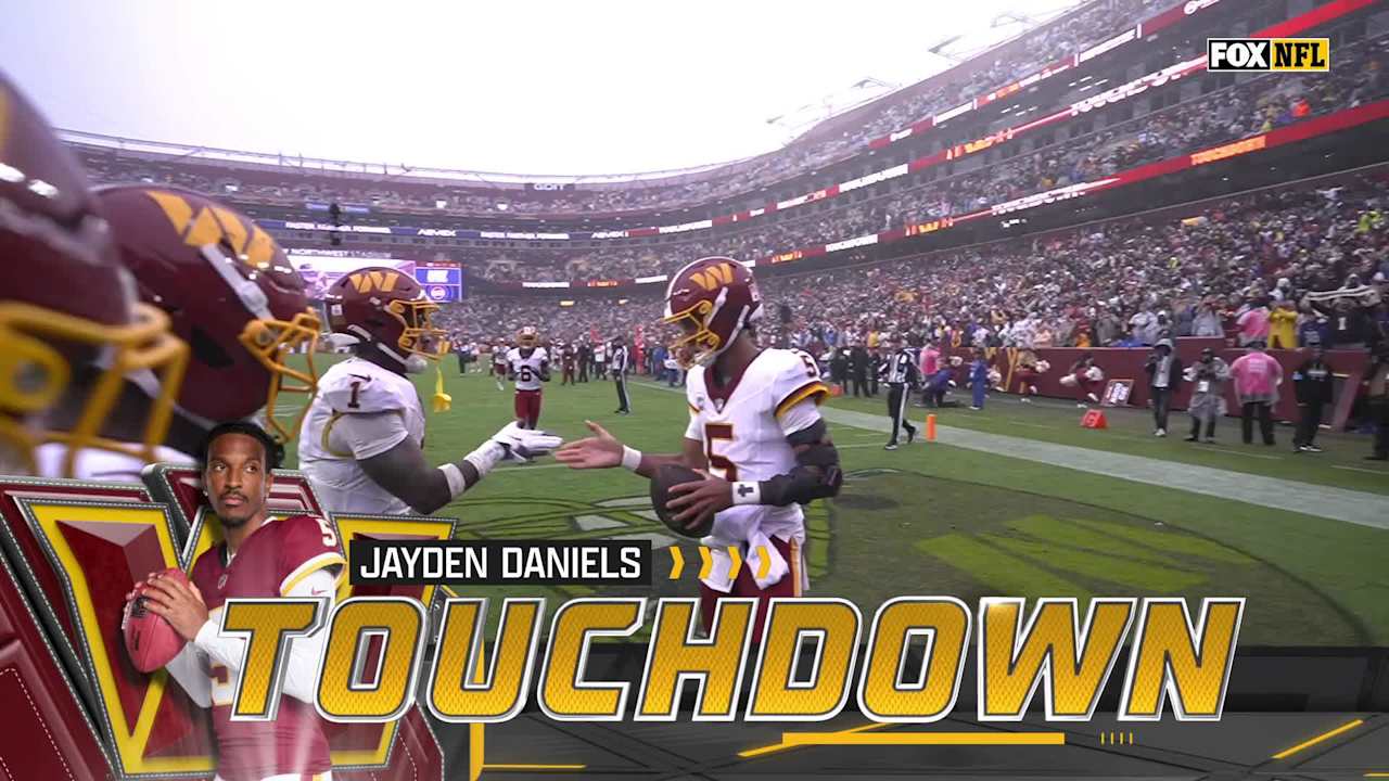 Jayden Damiels' second rushing TD of the game boosts Commanders' lead ...