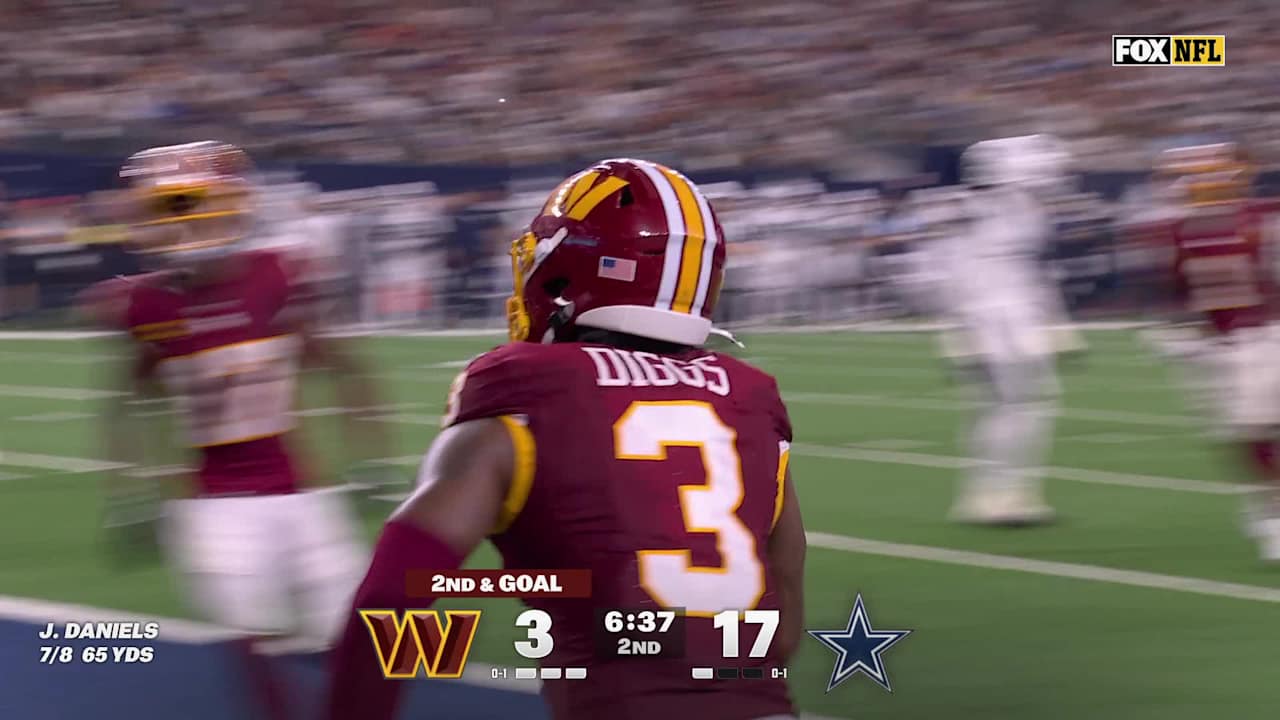 Jayden Daniels' TD pass to Stefon Diggs trims Cowboys' lead to 17-9 in ...