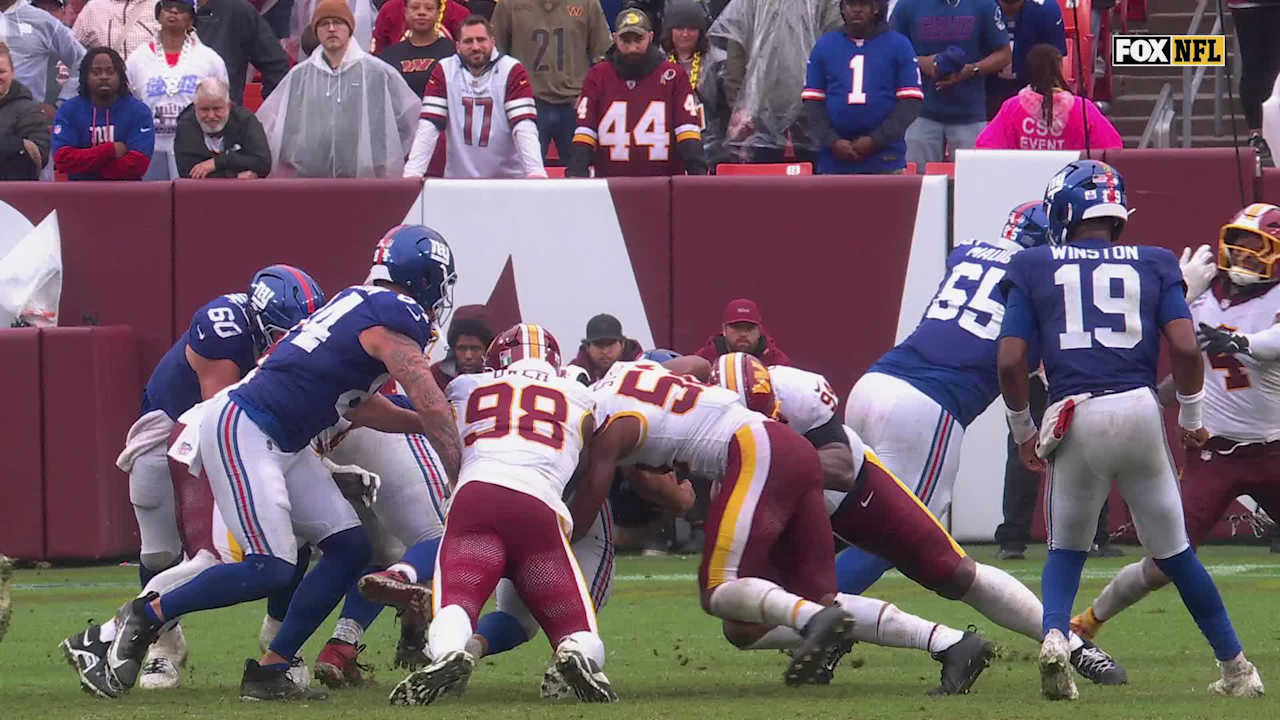 Commanders force critical fumble in OT to get the ball back