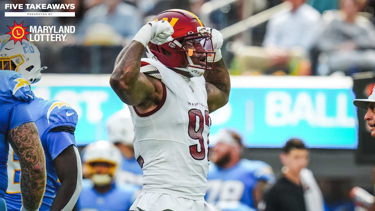 5 takeaways from Washington’s win over the Chargers
