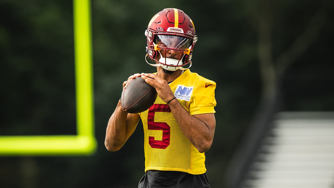 Training camp notebook | Jayden Daniels focuses on footwork, pocket presence