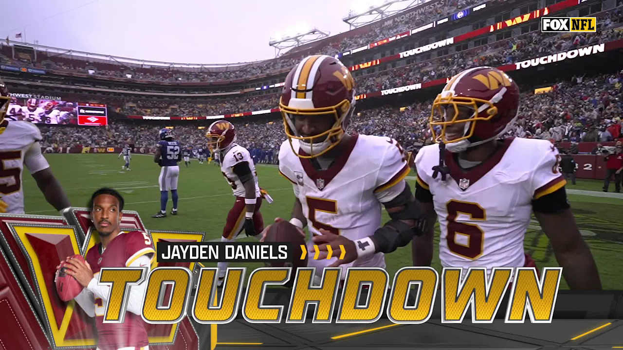 Jayden Daniels' best plays from 2-TD game vs. Giants Week 5