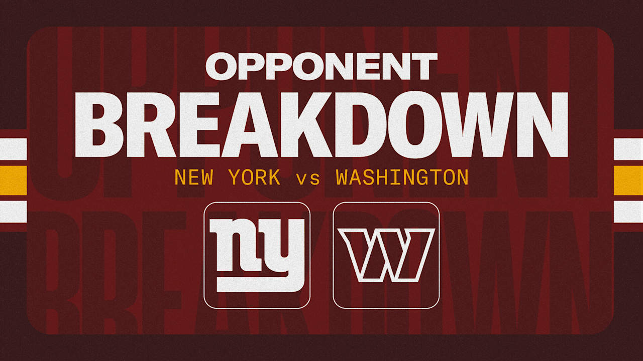 Commanders 2026 opponent breakdown | Giants