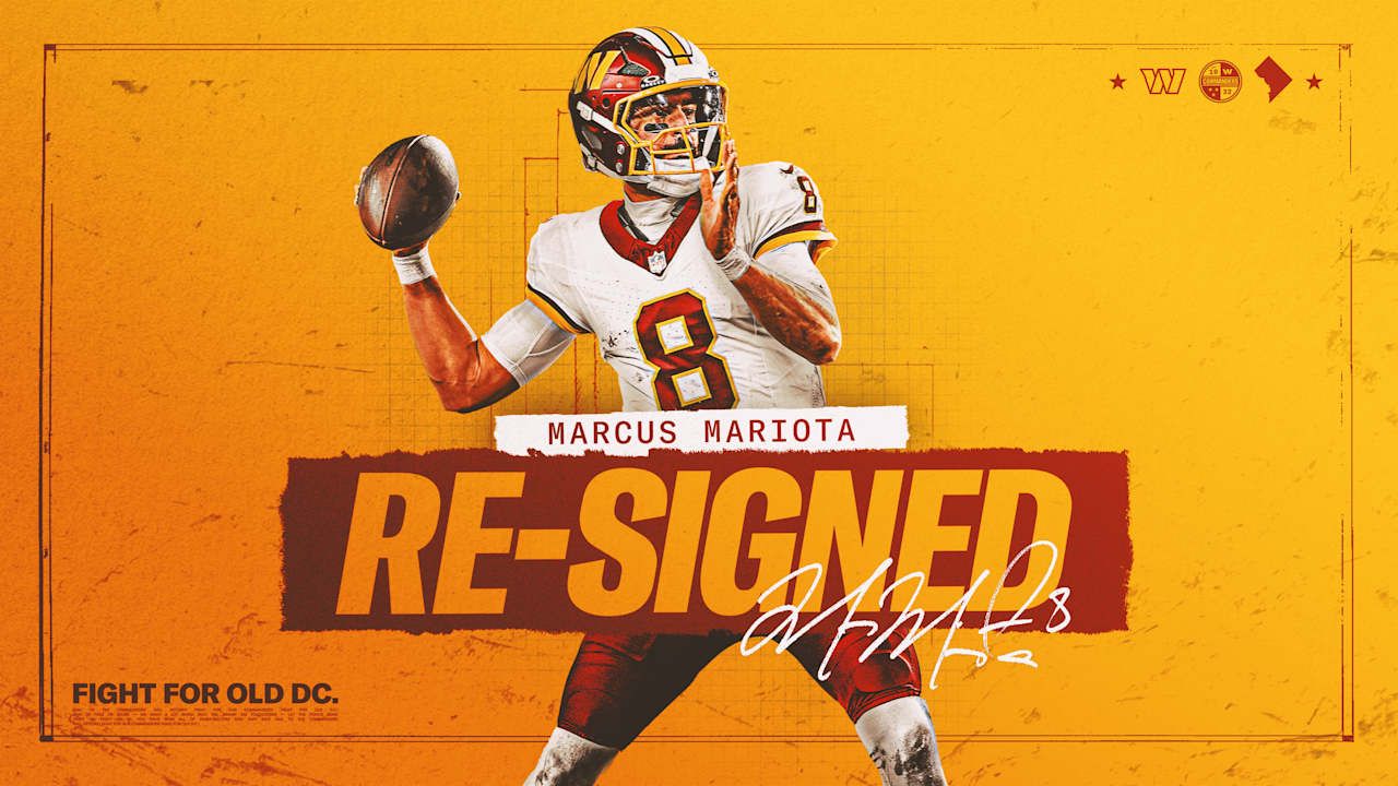 Commanders re-sign QB Marcus Mariota