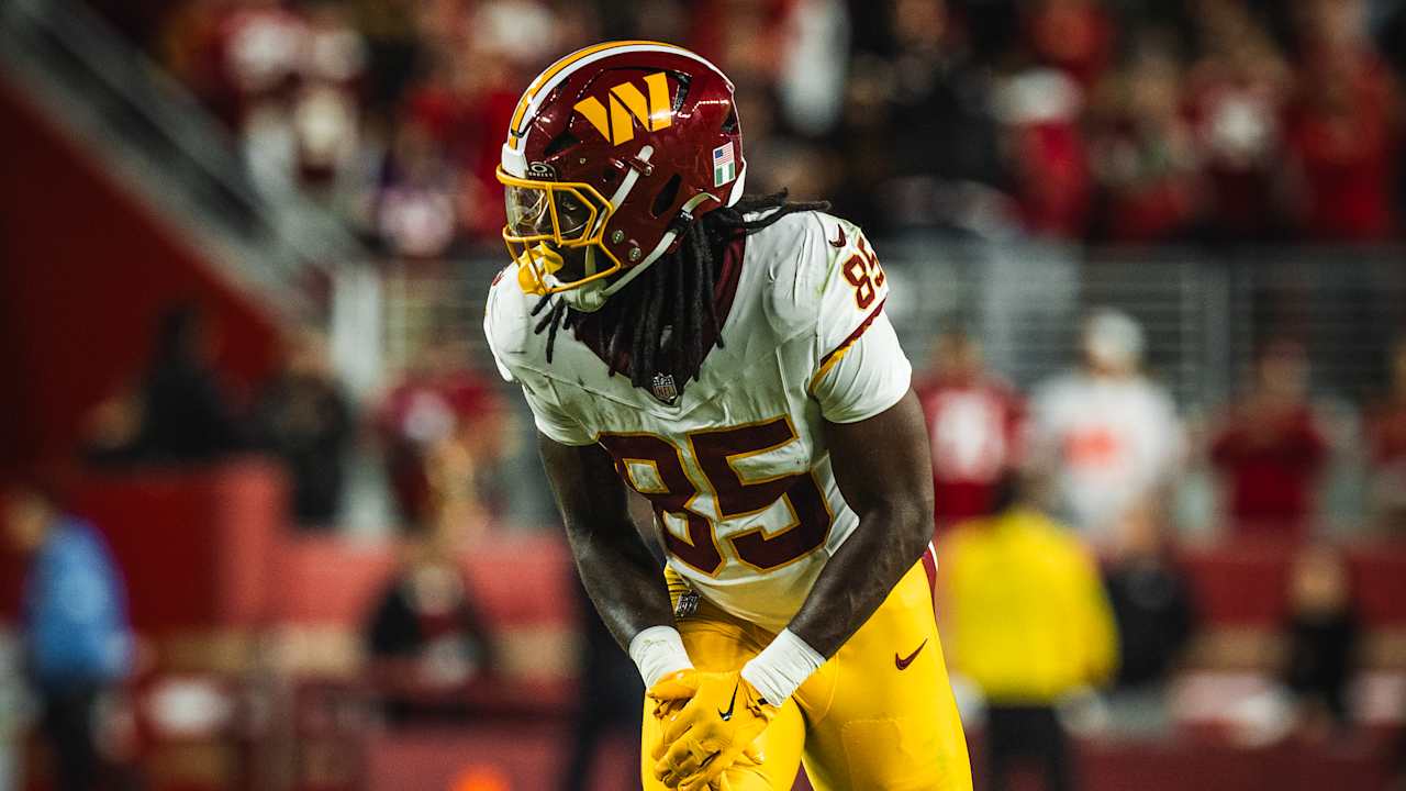 Chig Okonkwo reflects on injury, chemistry with Jayden Daniels