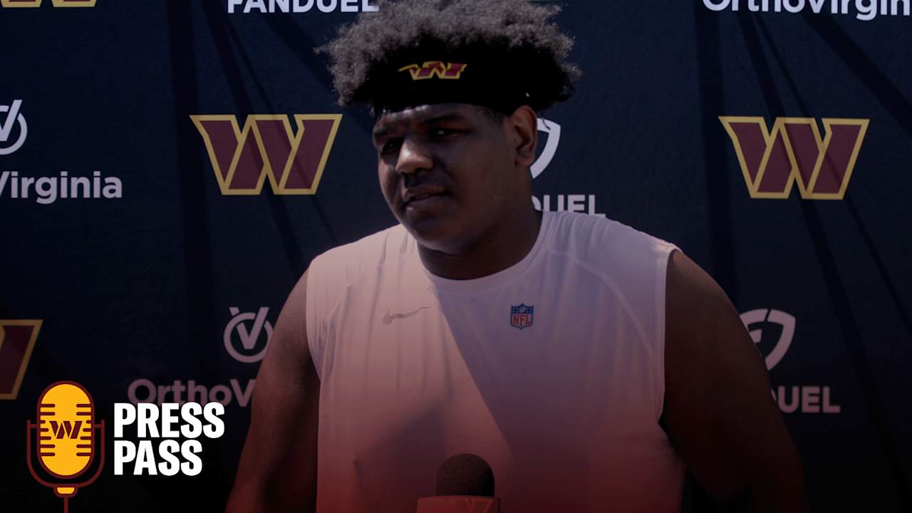 OL Josh Conerly Jr. | May 10, 2025 | Press Pass | Washington Commanders ...